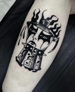 Skipbrudden Viennatattoo Blackmetal darktraditionaltattoo viennatattoo tattoowien
